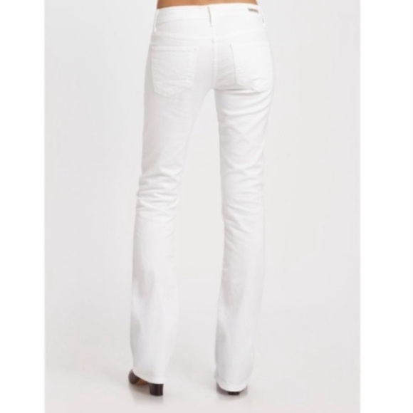 Citizens of Humanity White Ingrid Stretch Low Waist Flare Jeans - Picture 2 of 10